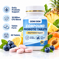 Comprimés Probiotiques OEM ODM Mélange de Fruits Nutrition Digestive Complément Alimentaire Marque Privée Fabricant Grossiste Formule Personnalisée