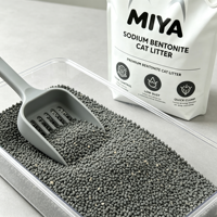 Litière pour chat agglomérante de qualité supérieure en bentonite, sans poussière de sodium, forte durabilité, contrôle des odeurs, formule minérale naturelle, non parfumée