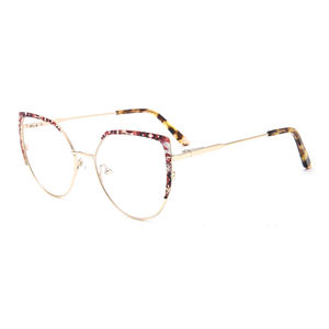 アイキャット対応ストックメタル眼鏡フレームロゴ顧客処方レディース革新的な高級アイウェア - Product Image 5