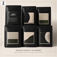 Sachet de café à dosettes imprimé sur mesure, scellé sur trois côtés, avec enveloppe extérieure thermoscellable pour pochette de café individuelle de marque privée