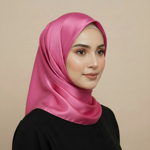 Écharpe en satin <span class=keywords><strong>de</strong></span> soie pour femme, couleur unie simple, grande taille 180*70cm, idéale pour le printemps, pour l'Europe et les États-Unis - Product Image 2