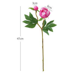 High-quality Handmade Silk Peony Artificial Flowers Isleforest Oriental Style One Bloom Bud for Home Wedding Photography Props - Product Image 5