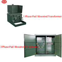 200kva 500kva 300kva 630kva double enroulement refroidissement à l'huile triphasé 13.8kv à 480v Transformateurs montés sur tampon 50/60Hz prix