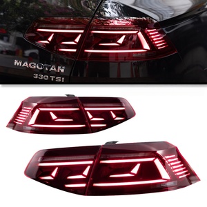 Luci posteriori per <span class=keywords><strong>VW</strong></span> <span class=keywords><strong>Passat</strong></span> <span class=keywords><strong>B8</strong></span> 2016-2019, aggiornamento fanali posteriori a LED, indicatori di direzione dinamici, luce di stop posteriore, 12V. - Product Image 1