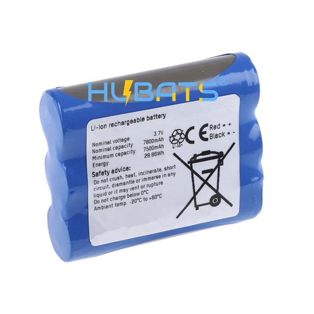 Hubats Lithium Ion Battery Pack 18650 1S3P 3.7V 7800mAh lion 7.8A 18650 Battery 3.7v Li-ion Rechargeable Batteries