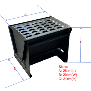 Nouveau mini <span class=keywords><strong>barbecue</strong></span> portable en métal, <span class=keywords><strong>barbecue</strong></span> de table pliable avec dispositif de sécurité contre les flammes pour le camping et l'utilisation en extérieur - Product Image 3