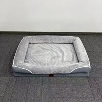 Fabricant Vente en Gros Écologique Multicolore Oxford Peluche Velours Chien Chat Lit Canapé Hiver Lavable Éponge Remplir Motif Solide
