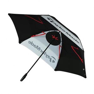 Parapluie promotionnel personnalisé de 60 pouces, grande taille, coupe-vent, double protection contre les intempéries, imprimé, de marque, pour homme, extra résistant - Product Image 4