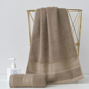 Nhà Máy Bán Buôn Tùy Chỉnh Chất Lượng Tốt Nhất Mềm Cotton Khách Sạn Khăn <span class=keywords><strong>Dobby</strong></span> Giáp Khăn Cho Nhà Khách Sạn Sử Dụng - Product Image 4