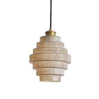 Lampe suspendue en verre minimaliste de style moderne et luxueux, style lustre LED pour bars, magasins de vêtements, salles à manger