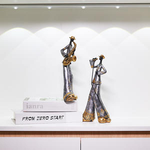 Vintage Band Figures Art Creative Ornements Musique Figures Salon Bibliothèque <span class=keywords><strong>Vin</strong></span> Refroidisseur Lumière De Luxe Décor À La Maison Résine Artisanat - Product Image 5