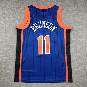 2025 di alta qualità 11 # Jalen Brunson 3 # Josh Hart 32 # Karl-Anthony uomini e giovani ricami cuciti maglia da basket americana - Product Image 5