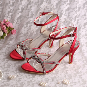 (23 Colori) <span class=keywords><strong>Sandali</strong></span> Eleganti con <span class=keywords><strong>Tacco</strong></span> <span class=keywords><strong>Basso</strong></span> Viola con Cristalli - Product Image 5