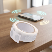 Etiqueta NFC regrabable N213/N215/N216, muestras gratuitas. Etiqueta NFC Wet Inlay de 25 mm para programación de URL.