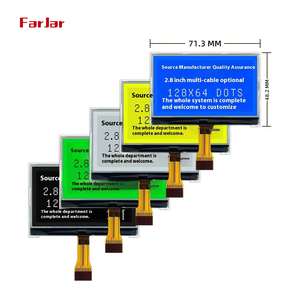 COG loại 2.8 inch FSTN/STN đồ họa 128x64 tích cực đơn sắc <span class=keywords><strong>LCD</strong></span> hiển thị - Product Image 1
