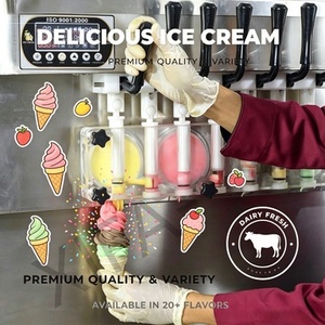 Machine à glace molle électrique à 5 saveurs autonettoyante pour buffets de petit-déjeuner d'hôtel - Product Image 4