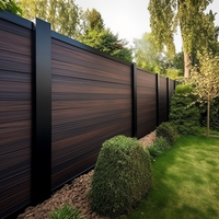 Oushe Forest Style Madera Plástico Compuesto Exterior Decorativo WPC Valla Panel