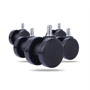 Roulettes modernes pour chaise de bureau et scolaire, roues doubles de 2,5 pouces, pivotantes à 360 degrés, réglables, en nylon PA6, capacité de charge 30-35 kg, 50-100 mm - Product Image 3