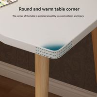 Escritorio de Computadora Moderno de Madera Premium con Diseño Curvo Ergonómico para Oficina en Casa y Espacios de Estudio para Estudiantes