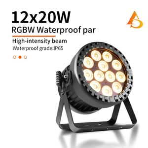 AICPOSE - Foco LED RGBW IP65 de 12 x 20 W para Escenarios de Conciertos al Aire Libre, DMX512, Resistente al Agua - Product Image 1