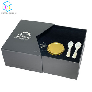 Coffret cadeau <span class=keywords><strong>caviar</strong></span> de luxe personnalisé pour nouvel an, emballage noir rigide - Product Image 4