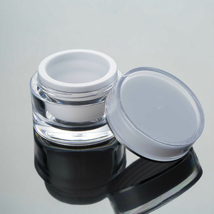 10G 20G 30g 50g 100g claro ámbar esmerilado blanco macetas Redondas de Plástico tarros de crema cosmética - Product Image 2