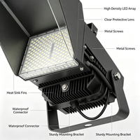 Projecteurs LED ultra-minces SMD AC pour terrains de pickleball, lumière spot et large, lumière du jour 5000K, 300W, 240W, 200W, IP66, pour stades et badminton