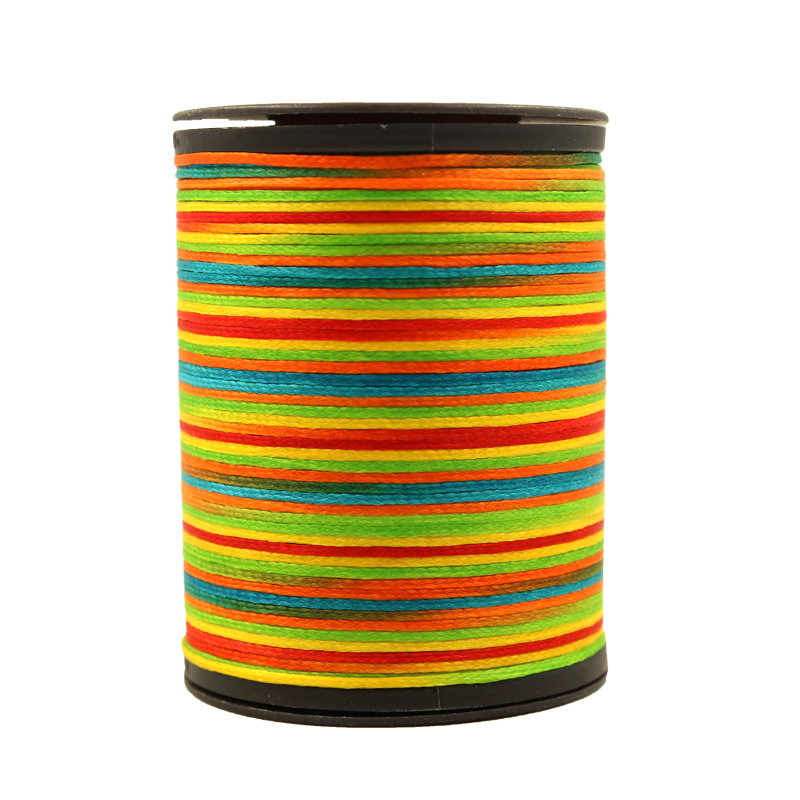 0,8 мм кожаная тесьма ручной работы, плоская Вощеная высокопрочная полиэфирная швейная вощеная нить