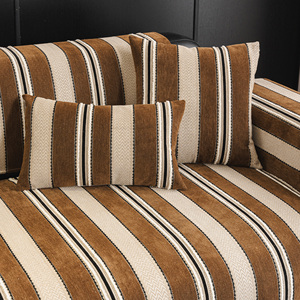 Coussin de <span class=keywords><strong>canapé</strong></span> en chenille rayé <span class=keywords><strong>pour</strong></span> toutes les saisons, imperméable, anti-griffures de <span class=keywords><strong>chat</strong></span>, antidérapant, housse de <span class=keywords><strong>canapé</strong></span> lavable - Product Image 4