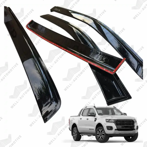 Haute Qualité Noir Pluie Garde Déflecteurs ABS En Plastique Pare-Soleil Remplacement Protection Contre Les Intempéries Pour Ranger <span class=keywords><strong>T7</strong></span> 2015-2018 - Product Image 3