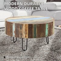 Table basse en bois convertible multifonctionnelle moderne, durable et écologique, facile à nettoyer - Idéale pour le mobilier de salon