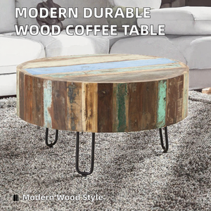 Mesa de Centro de Madera Moderna, Duradera, Ecológica, Convertible y Multifuncional, Fácil de Limpiar, para Muebles de Sala de Estar - Product Image 2