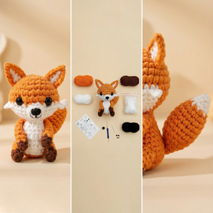 Kit de Ganchillo de <span class=keywords><strong>Zorro</strong></span>, Animal del Bosque, Manualidades Hechas a Mano, Juego de Agujas de Ganchillo con Hilo Cálido para Niños, Regalo Temático de Otoño, Juguetes para Niños, Gran Venta - Product Image 5