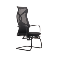 Chaise de bureau ergonomique inclinable pas chère, entièrement en tissu mesh, sans roulettes