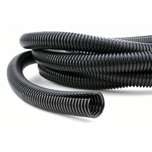 Heavy duty corrugated cable sleeve tubing with <b>split</b> design for easy installation and wire organization - Product Image 1