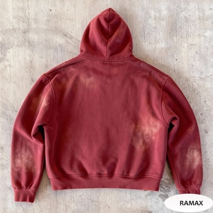 Fabricante de Ropa de Invierno con Logotipo Personalizado, Forro Polar, Algodón Vintage Lavado al Ácido, Cierre de Cremallera, Doble Capa, Pedrería, Secado Rápido - Product Image 2