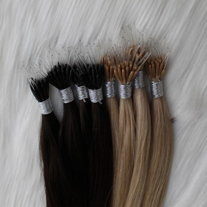 Jasmine Beauty Premium Quality Plastic Nano Tip Human Hair Extensions Virgin Keratin Plastic Nano Tip Straight Hair Extensions - Product Image 1