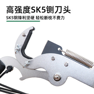High Carbon Steel Hand Saw Butterfly Structure Manual Tree Pruning Tool Silver And Black Garden Branch Trimmer - Product Image 4