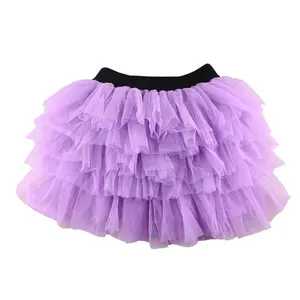 Girls skirts brown tutu fluffy skirt for baby kids 3-8 Years petti skirt Dancing Dress Holiday Children tutus fashion clothes