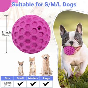 Pelota de Goma Indestructible de Lujo Personalizada de Fábrica para Perros, Alivia la Ansiedad, Limpia los Dientes, Juguete Interactivo para Masticar para Mascotas - Product Image 5