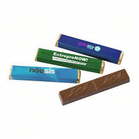 Barre de chocolat promotionnelle Geteasy Group 18g, bonbons personnalisés avec marque blanche, finition satinée, fabriqué en Italie, modèle AL021, marketing