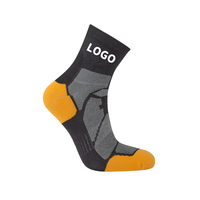 DESIGN GRATUIT & MOCK-UP Logo Personnalisé Chaussettes de Sport Hommes Respirantes à Manchette Courte Athlétique Sox Quarter Sport Chaussettes en Coton