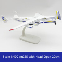 Modèle d'avion moulé sous pression ANTONOV An225 en alliage, échelle 1:400, 20 cm, avec tête ouvrante - Prix de gros, Nouveauté
