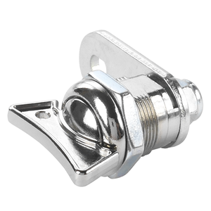 Serrure à came sans clé à quart de tour facile à installer, cylindre en alliage de zinc chromé pour armoire de machine de jeu d'arcade, vente en gros - Product Image 1