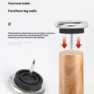 Demir tırnak mobilya Metal yüksek yükseklik artan evrensel kanepe masa sandalye dışkı sessiz ped aşınmaya dayanıklı nem geçirmez - Product Image 3