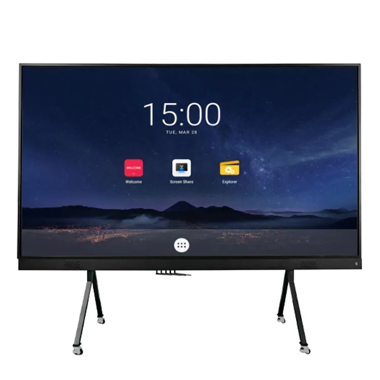 Pantalla Led Fernseher intelligentes interaktives Touch Panel ultra slim Led Bildschirm Anzeige für Konferenz