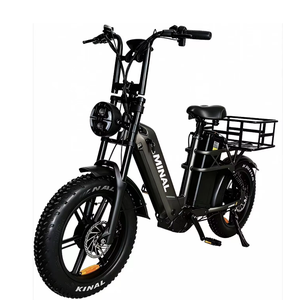 Vélo de fret électrique à pneus épais 26 * 4, panier arrière, 48V90AH, double batterie, double moteur, vélo de banlieue multifonctionnel - Product Image 4