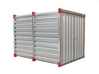 Chariot à roulettes en métal galvanisé à chaud, capacité 1000 kg, usage intensif |   Conteneur de stockage pliable en fil d'acier pour entrepôt