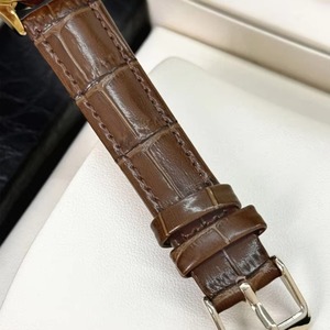 Montre à quartz minimaliste pour femme, en promotion, avec lunette en cristal de luxe, bracelet en cuir vintage, ton or, étanche et lumineuse - Product Image 6