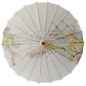 Chinese Traditional Handmade Multipurpose White Paper Umbrella Parasol Folded Oil Paper Umbrellas for <b>Wedding</b> - Product Image 5
